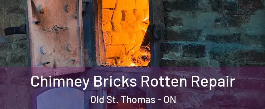  Chimney Bricks Rotten Repair Old St. Thomas - ON