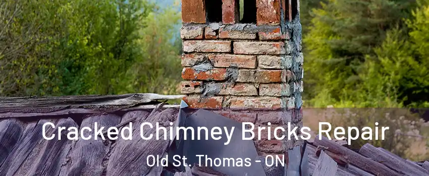  Cracked Chimney Bricks Repair Old St. Thomas - ON